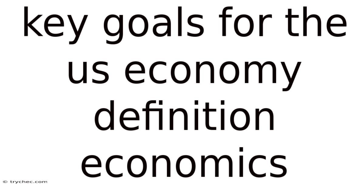 Key Goals For The Us Economy Definition Economics