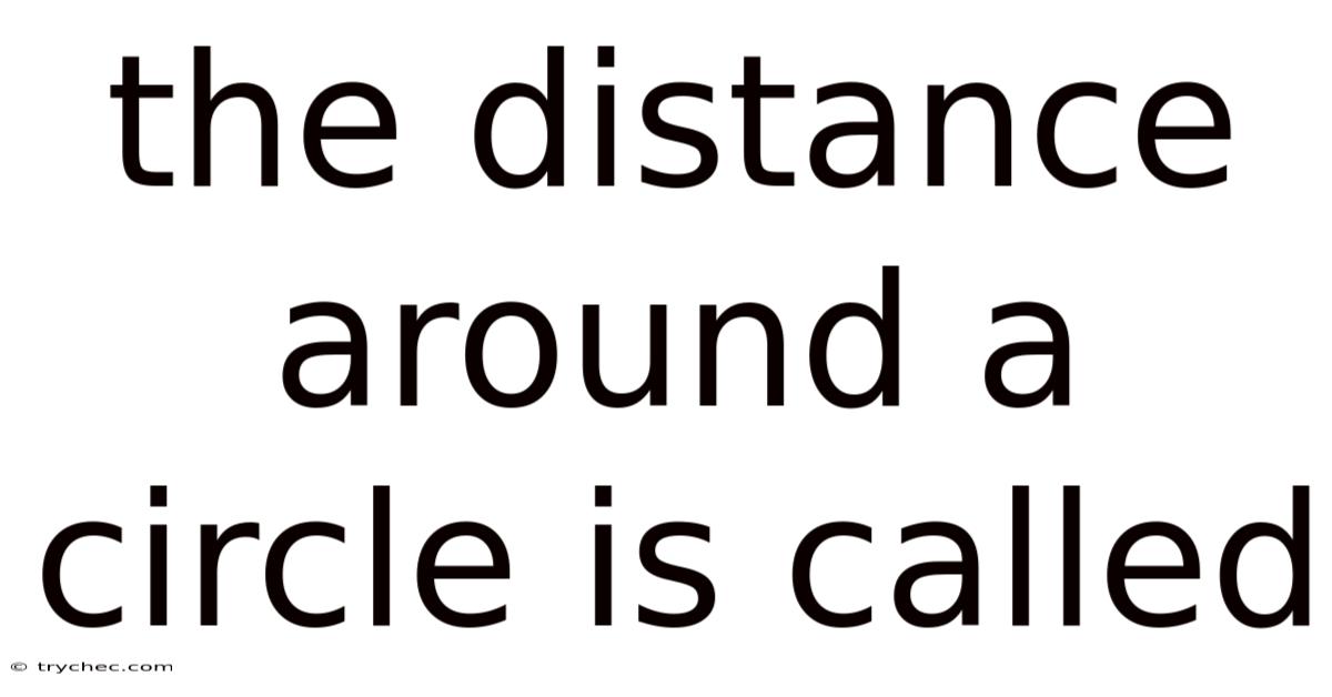 The Distance Around A Circle Is Called