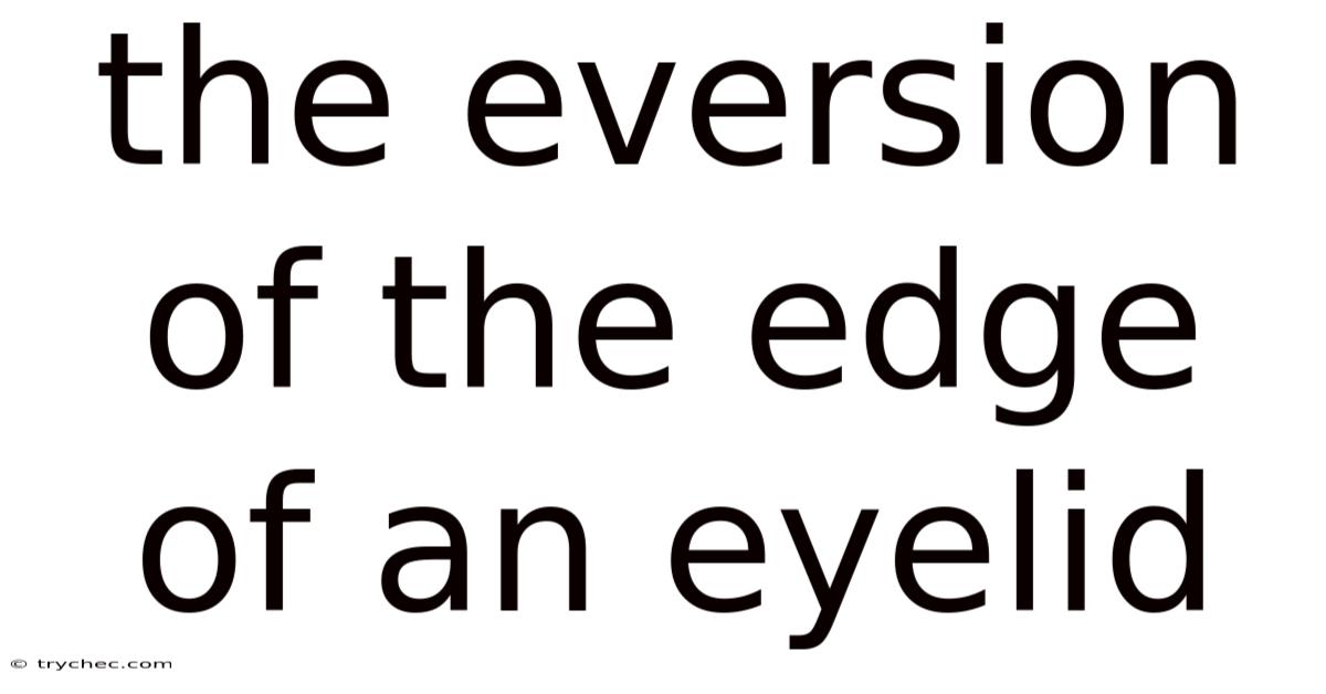 The Eversion Of The Edge Of An Eyelid