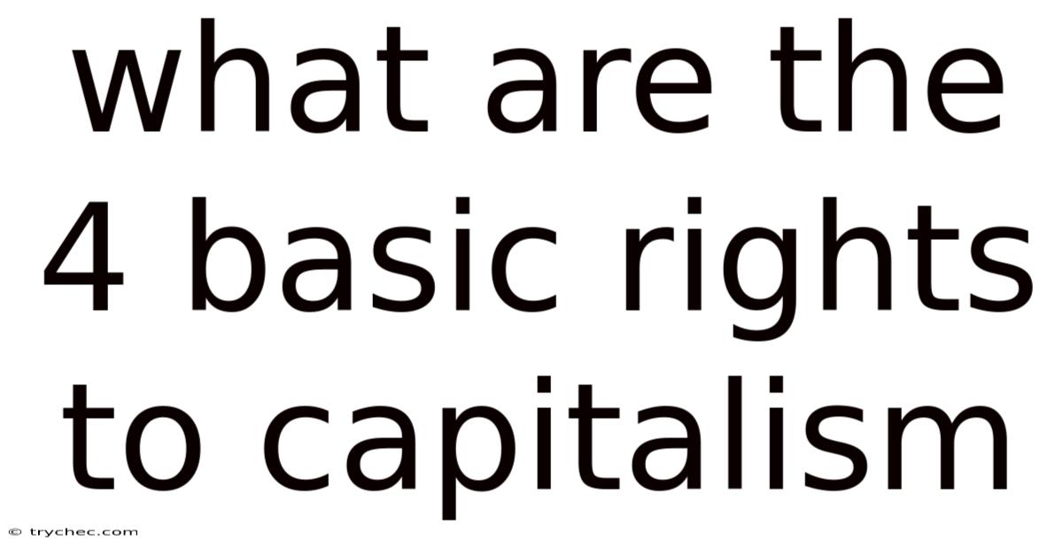 What Are The 4 Basic Rights To Capitalism